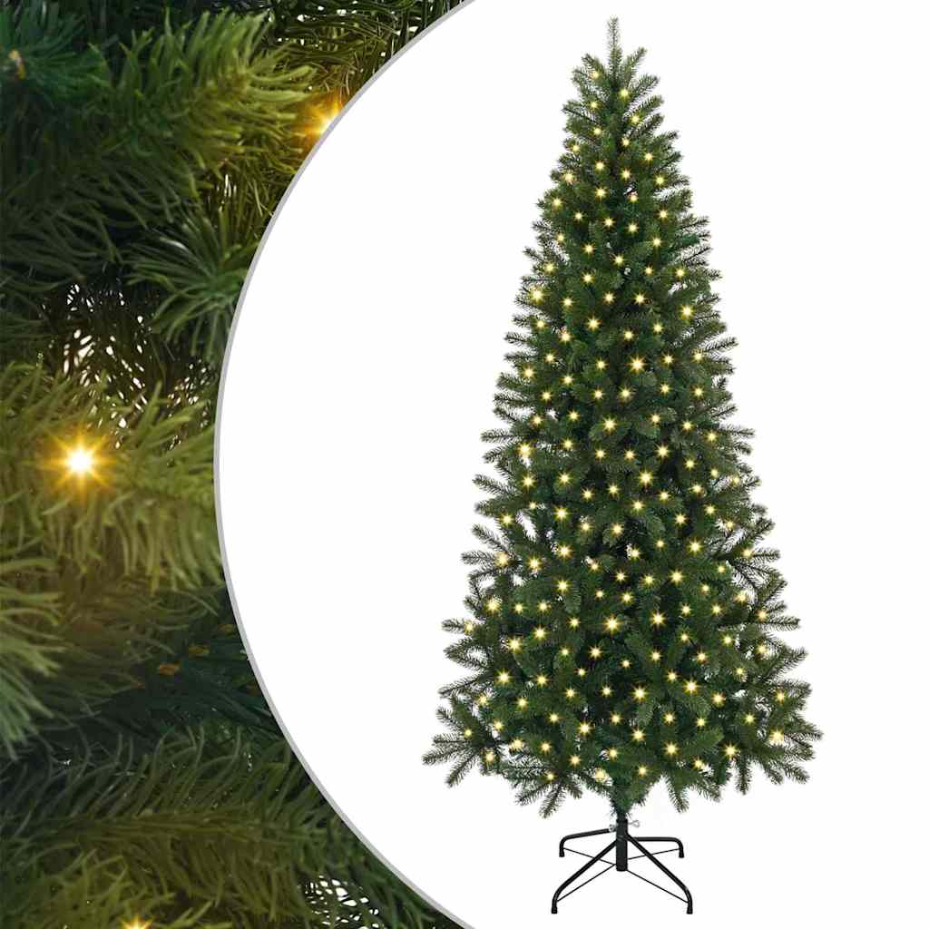 Árbol de Navidad artificial con 300 LED Verde 180 cm PE y PVC