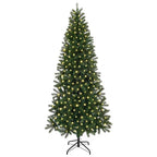 Árbol de Navidad artificial con 300 LED Verde 180 cm PE y PVC