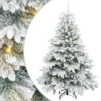 Árbol de Navidad artificial con 150 LED 120 cm PE y PVC