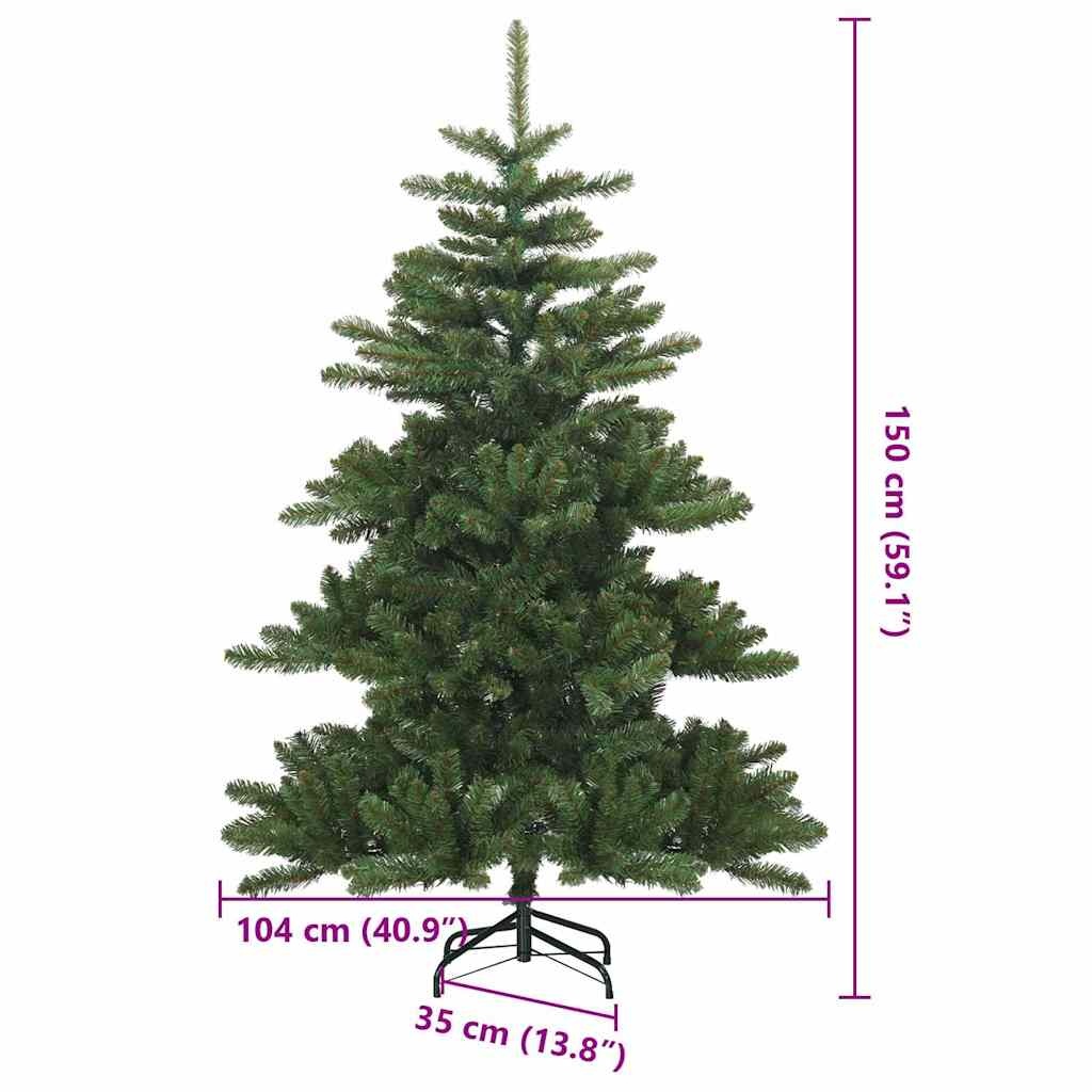 Árbol de Navidad artificial con ramas articuladas Verde 150 cm