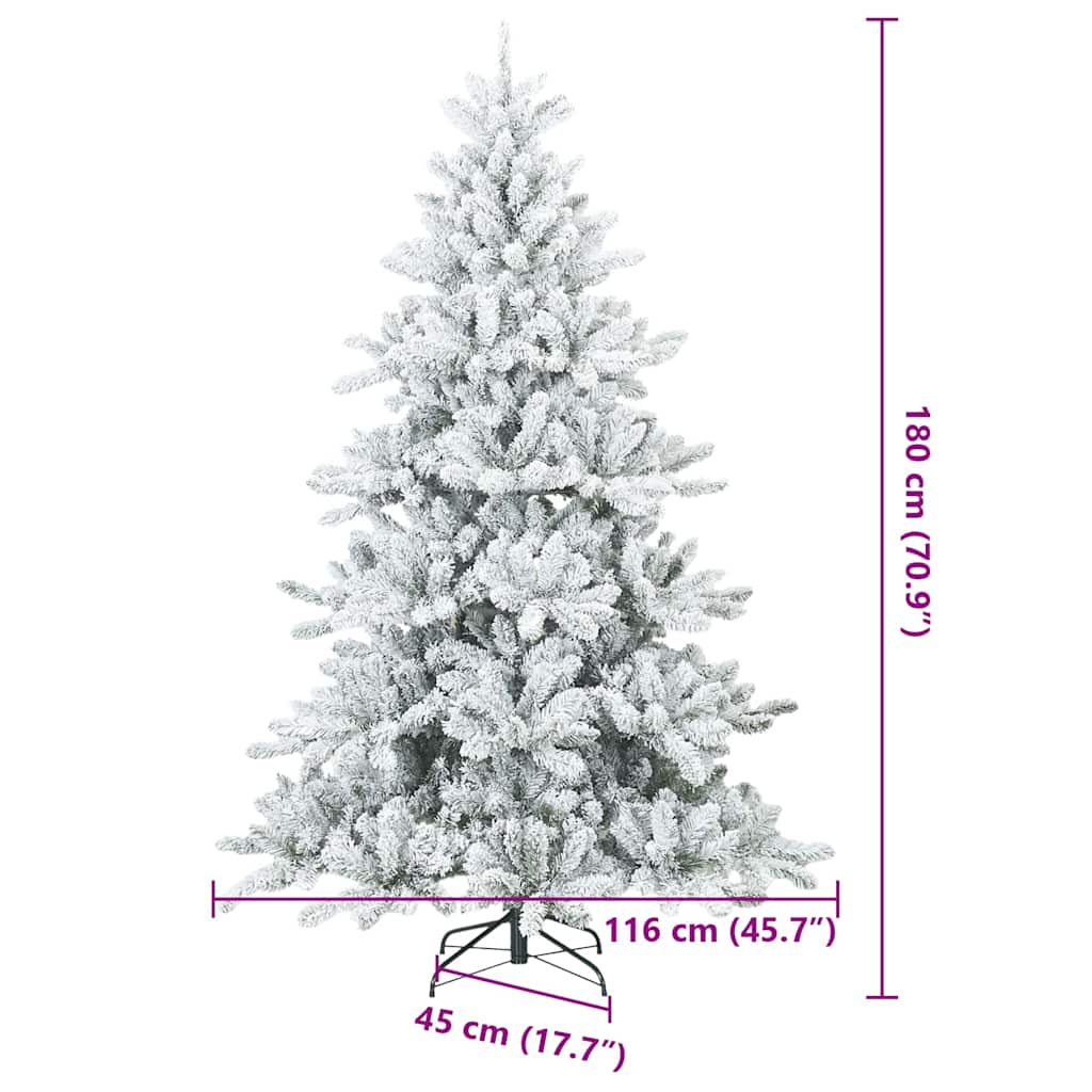 Árbol de Navidad artificial con ramas articuladas 180 cm