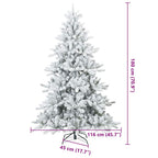 Árbol de Navidad artificial con ramas articuladas 180 cm