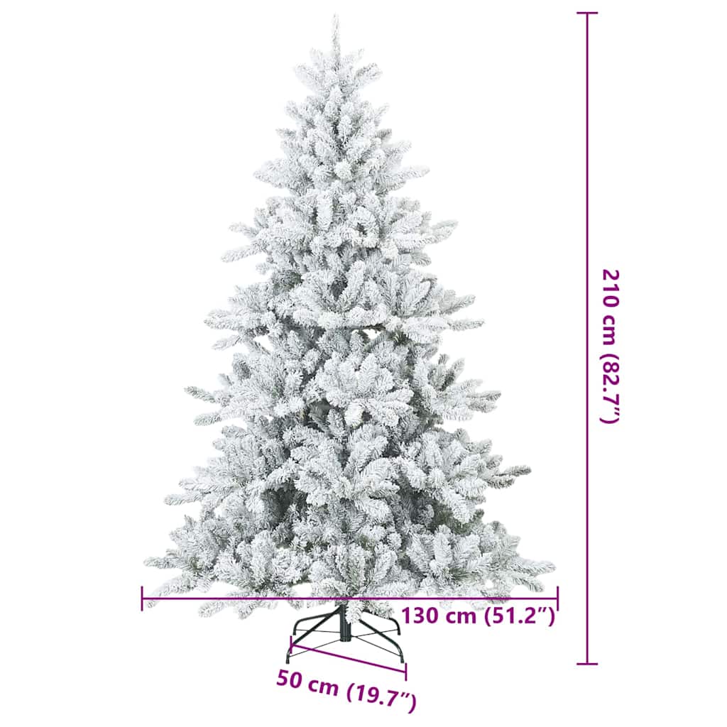 Árbol de Navidad artificial con ramas articuladas 210 cm