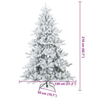 Árbol de Navidad artificial con ramas articuladas 210 cm