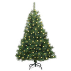 Árbol de Navidad artificial con 150 LED Verde 120 cm PE y PVC