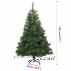 Árbol de Navidad artificial con 150 LED Verde 120 cm PE y PVC