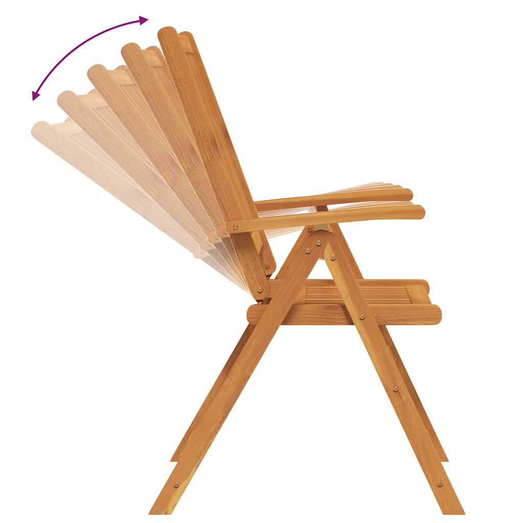 Conjunto de Comedor de Jardín Plegable 7 pcs Marrón
