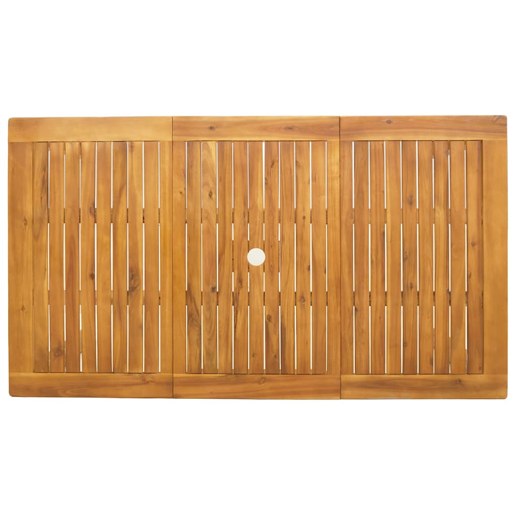 Conjunto de Comedor de Jardín Plegable 7 pcs Marrón