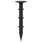 Estacas para el suelo 100 pcs Negro Ø3 x 11 cm Plástico