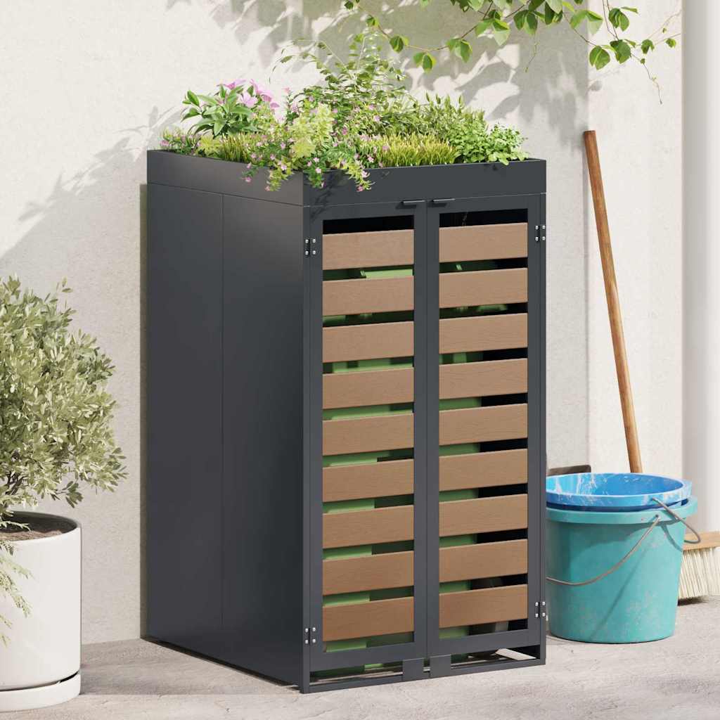 Almacenamiento de Contenedor Rodante con Tapa Abatible a Gas para Contenedor de 240L