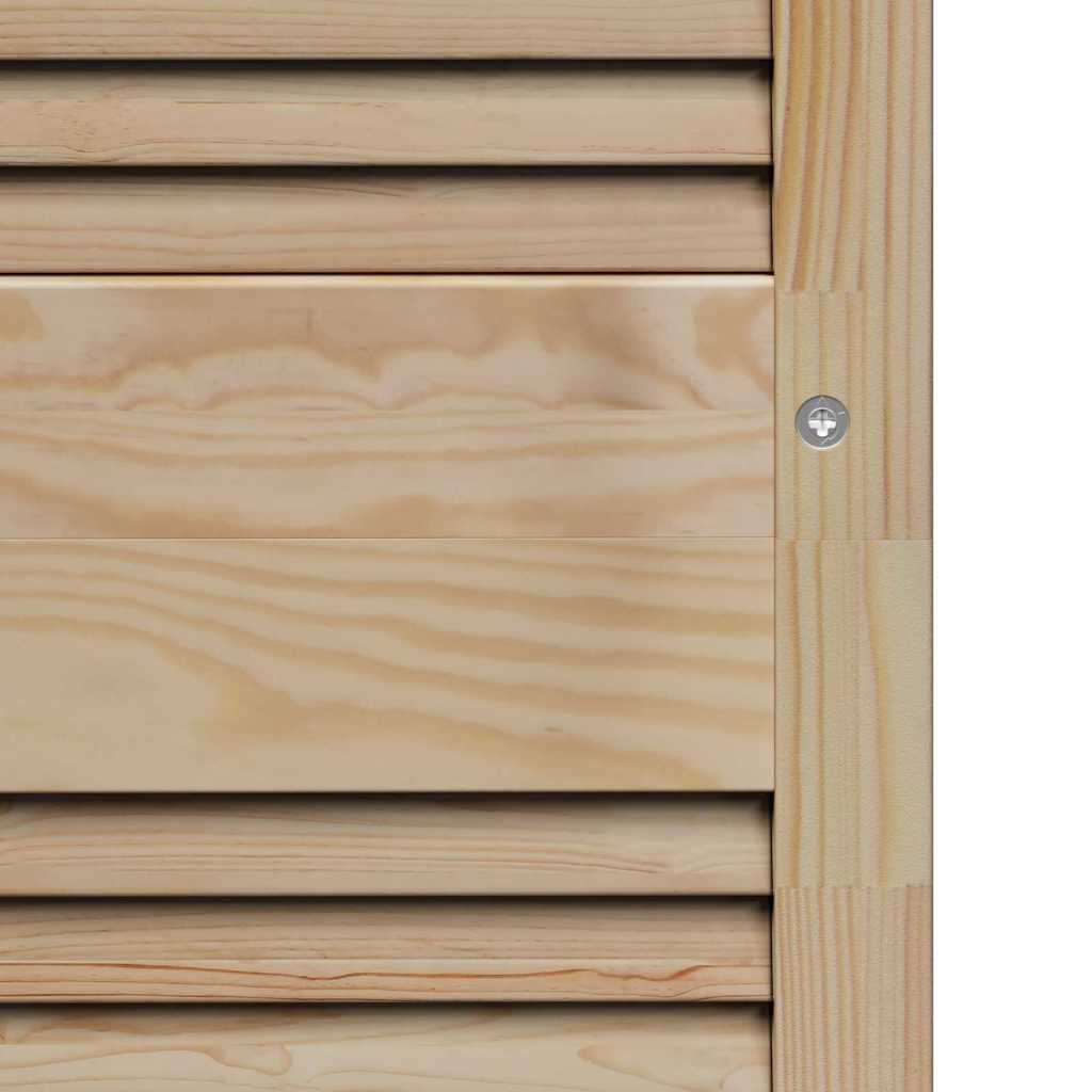Puerta de Armario 2 pcs Natural 140,5 x 2,1 x 39,5 cm