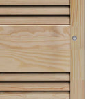 Puerta de Armario 2 pcs Natural 140,5 x 2,1 x 39,5 cm