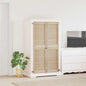 Puerta de Armario 2 pcs Natural 140,5 x 2,1 x 39,5 cm