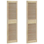 Puerta de Armario 2 pcs Natural 140,5 x 2,1 x 39,5 cm