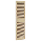 Puerta de Armario 2 pcs Natural 140,5 x 2,1 x 39,5 cm