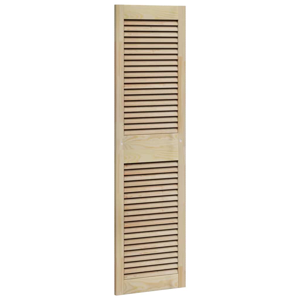 Puerta de Armario 2 pcs Natural 140,5 x 2,1 x 39,5 cm