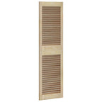 Puerta de Armario 2 pcs Natural 140,5 x 2,1 x 39,5 cm