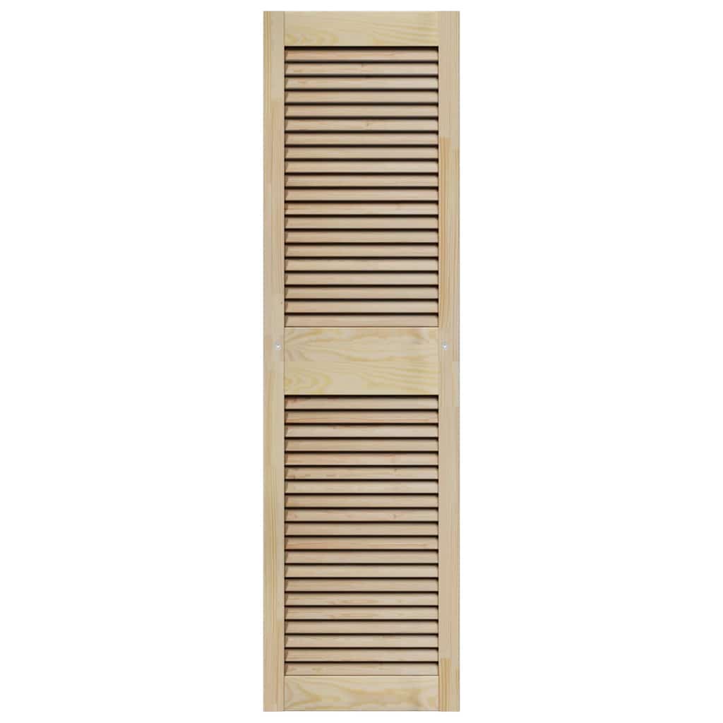 Puerta de Armario 2 pcs Natural 140,5 x 2,1 x 39,5 cm