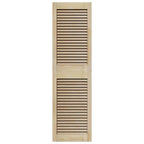 Puerta de Armario 2 pcs Natural 140,5 x 2,1 x 39,5 cm
