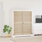 Puerta de Armario 2 pcs Natural 140,5 x 2,1 x 39,5 cm
