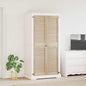 Puerta de Armario 2 pcs Natural 140,5 x 2,1 x 39,5 cm