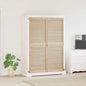 Puerta de Armario 2 pcs Natural 140,5 x 2,1 x 39,5 cm
