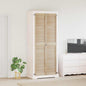 Puerta de Armario 2 pcs Natural 140,5 x 2,1 x 39,5 cm