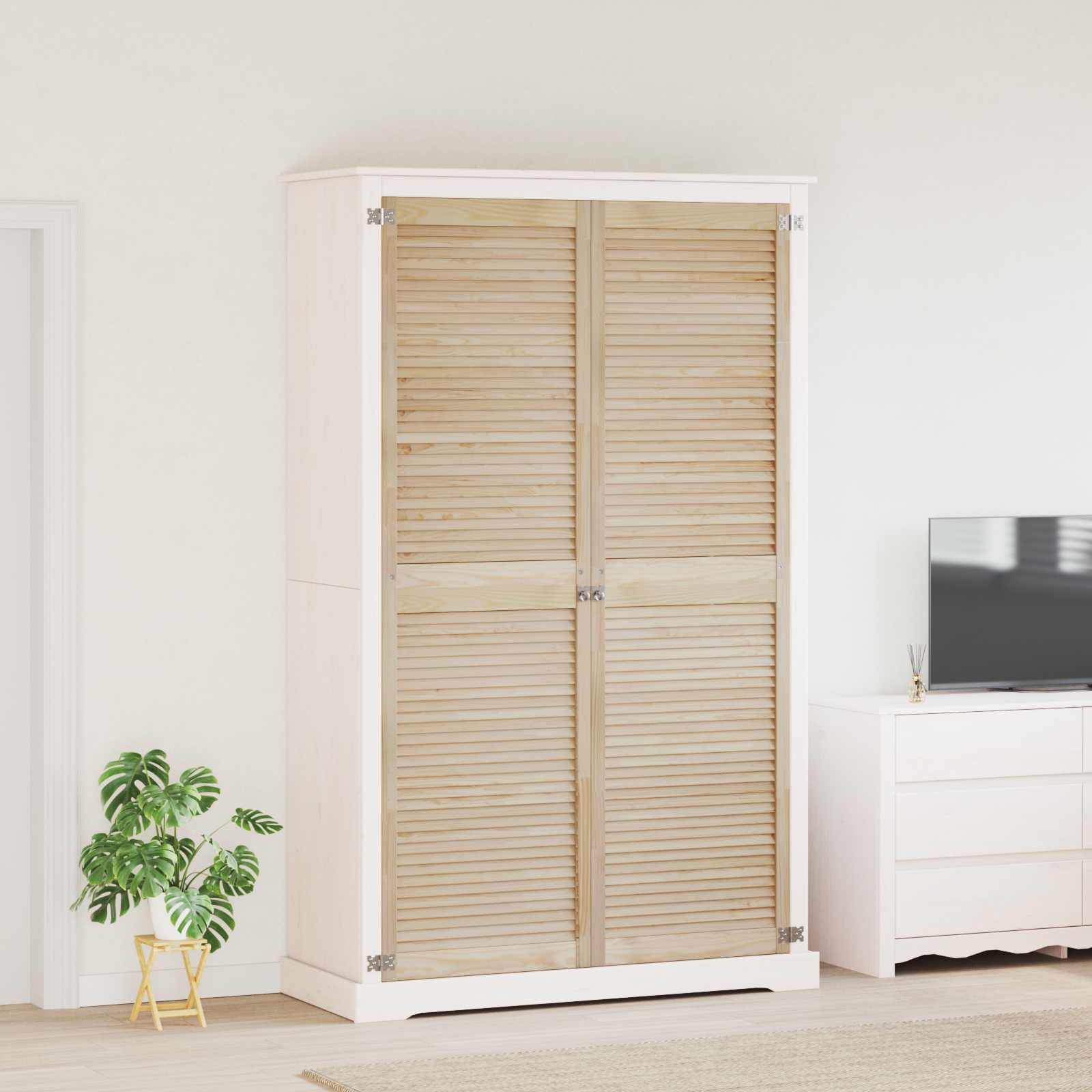 Cabinet Door 2 pcs Natural 140.5 x 2.1 x 39.5 cm