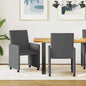 Cadeiras de Jantar com Rodas 2 unidades Azul 57 x 66 x 94 cm