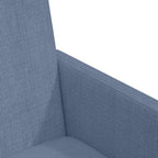 Sillas de Comedor con Ruedas 2 pcs Azul 57 x 66 x 94 cm