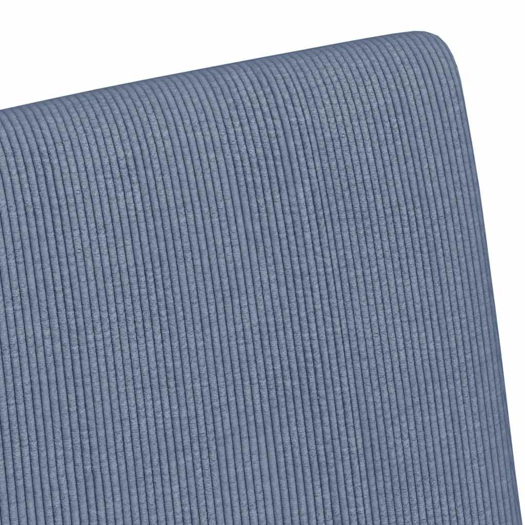 Sillas de Comedor con Ruedas 2 pcs Azul 57 x 66 x 94 cm