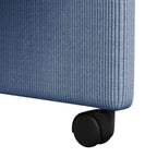 Sillas de Comedor con Ruedas 2 pcs Azul 57 x 66 x 94 cm