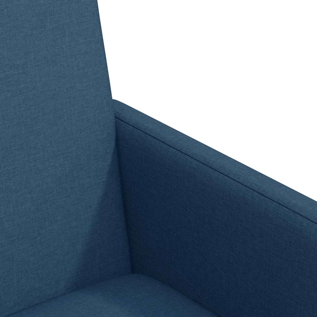 Sillas de Comedor con Ruedas 2 pcs Azul 57 x 66 x 94 cm tela