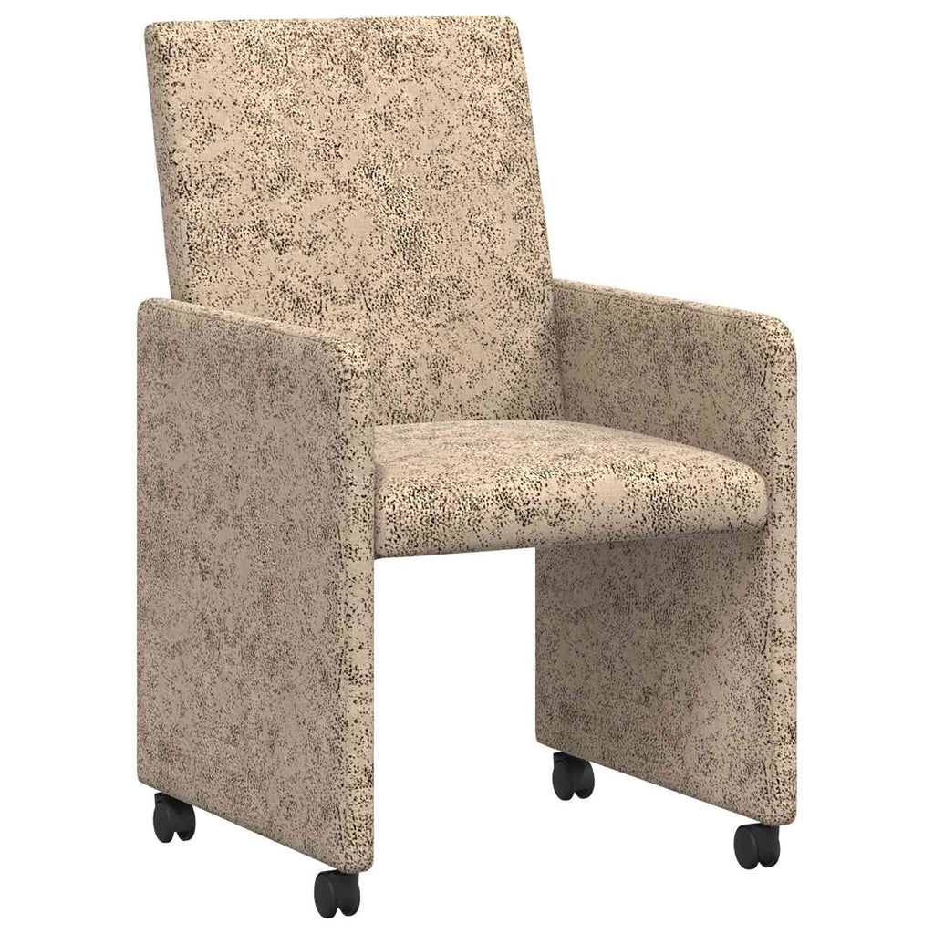 Sillas de Comedor con Ruedas 2 pcs Gris claro 57 x 66 x 94 cm