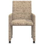 Sillas de Comedor con Ruedas 2 pcs Gris claro 57 x 66 x 94 cm