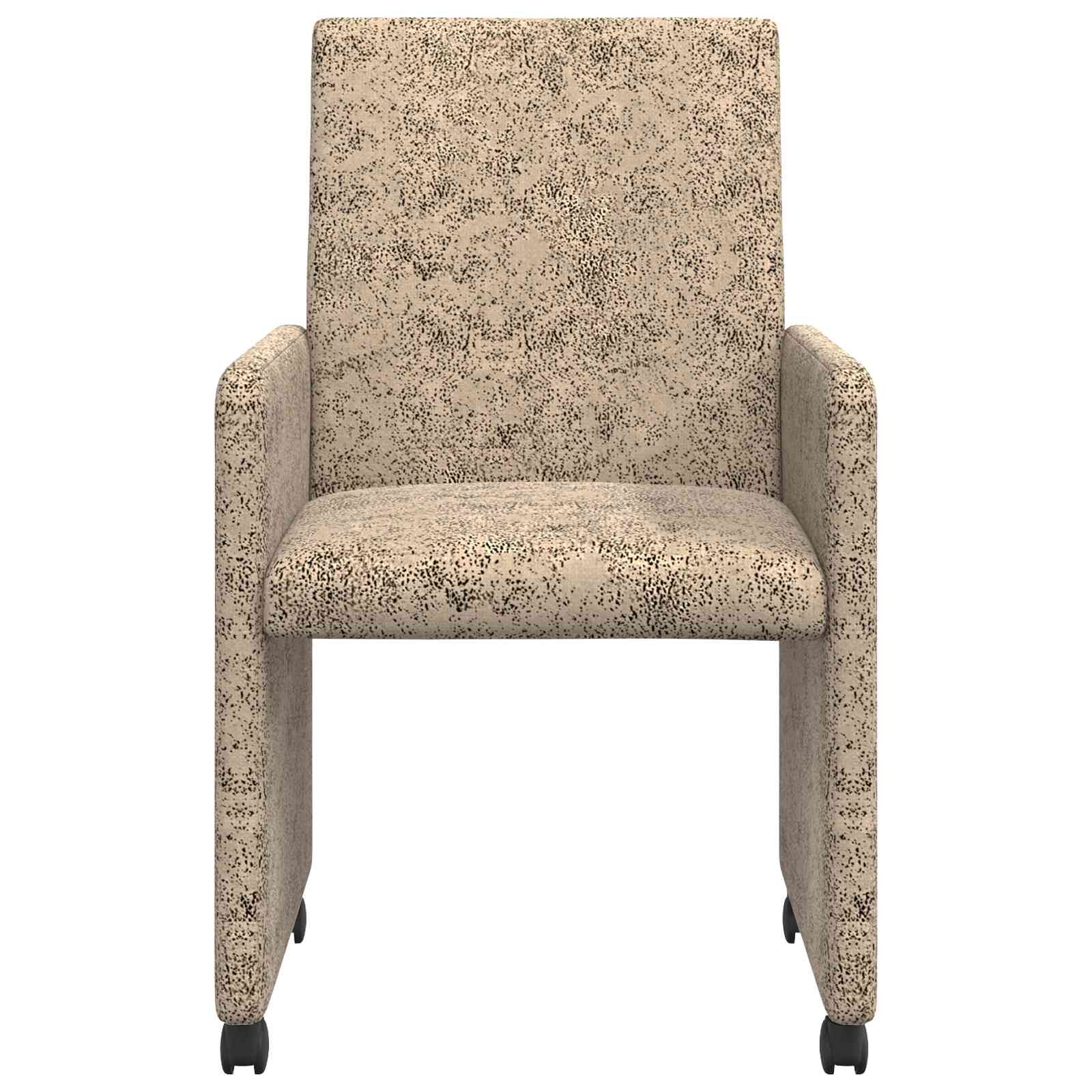 Sillas de Comedor con Ruedas 2 pcs Gris claro 57 x 66 x 94 cm