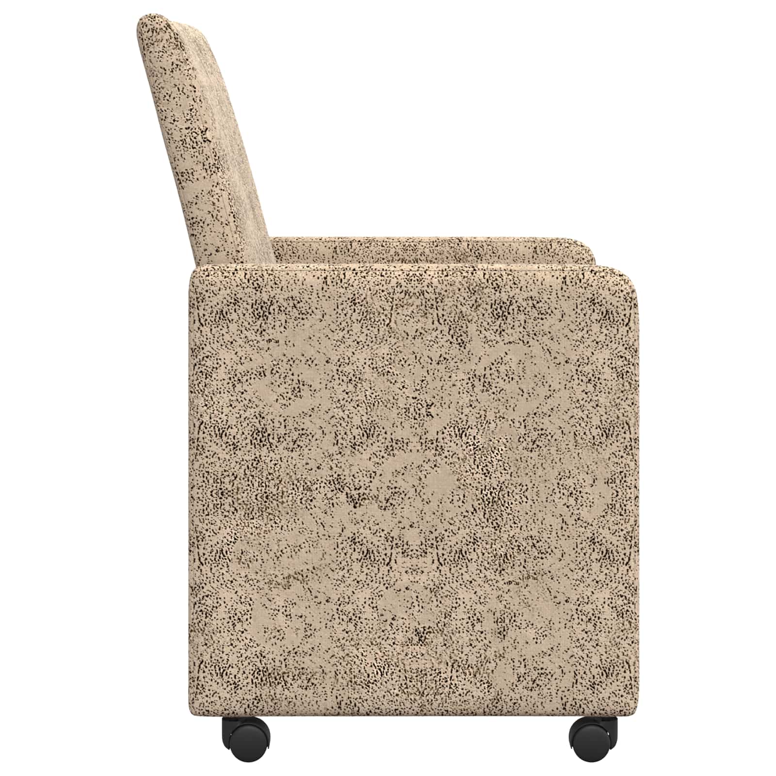 Sillas de Comedor con Ruedas 2 pcs Gris claro 57 x 66 x 94 cm