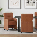 Sillas de Comedor con Ruedas 2 pcs Gris 57 x 67 x 95 cm