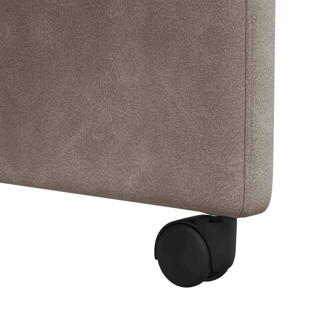Sillas de Comedor con Ruedas 2 pcs Gris 57 x 67 x 95 cm