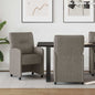 Dining Chairs with Wheels 2 pcs Grey 57 x 67 x 95 cm