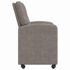 Sillas de Comedor con Ruedas 2 pcs Gris 57 x 67 x 95 cm