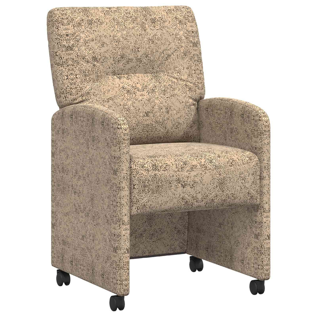 Sillas de Comedor con Ruedas 2 pcs Gris claro 57 x 67 x 95 cm