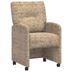 Sillas de Comedor con Ruedas 2 pcs Gris claro 57 x 67 x 95 cm