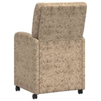 Sillas de Comedor con Ruedas 2 pcs Gris claro 57 x 67 x 95 cm