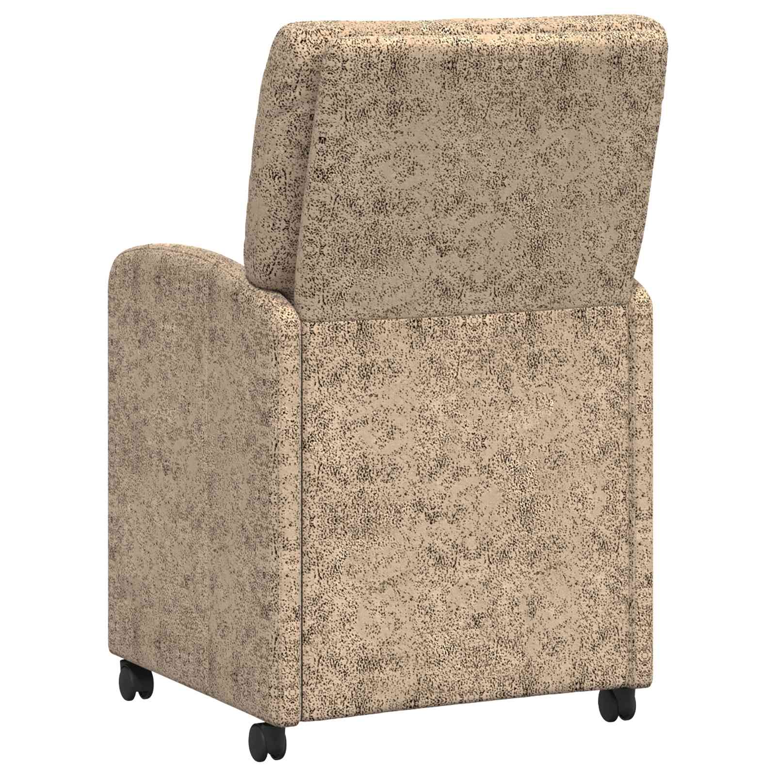 Sillas de Comedor con Ruedas 2 pcs Gris claro 57 x 67 x 95 cm
