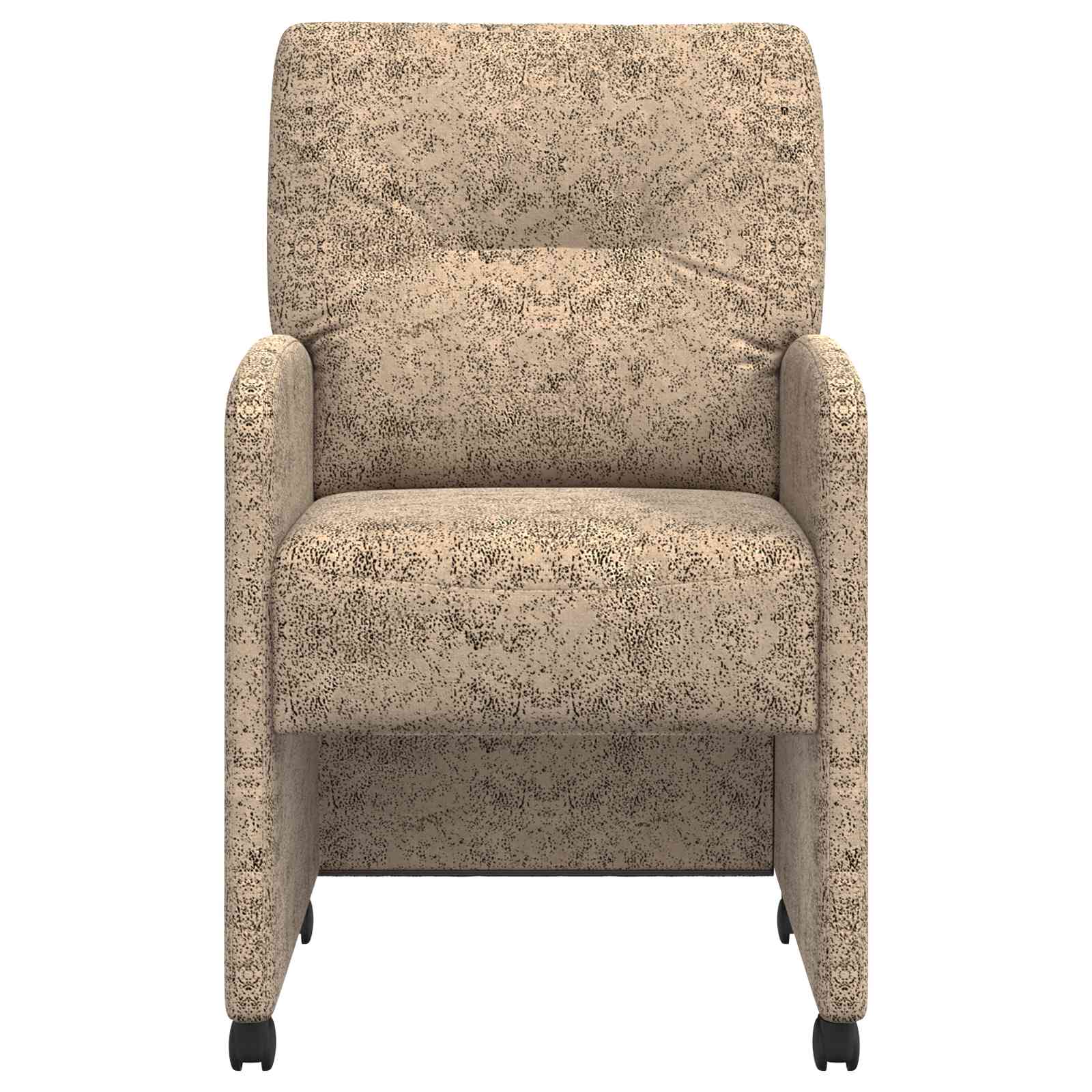 Sillas de Comedor con Ruedas 2 pcs Gris claro 57 x 67 x 95 cm