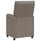 Sillas de Comedor con Ruedas 2 pcs Gris 58 x 67 x 97 cm