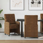 Cadeiras de Jantar com Rodas 2 unidades Cinzento claro 58 x 67 x 97 cm