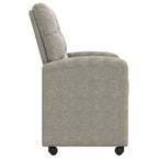 Sillas de Comedor con Ruedas 2 pcs Gris claro 58 x 67 x 97 cm