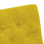 Sillas de Comedor con Ruedas 2 pcs Amarillo 58 x 67 x 97 cm